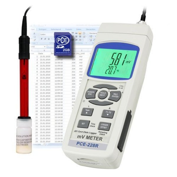 Pce Instruments Water Analysis Meter, 0 to 1999 mV PCE-228-R